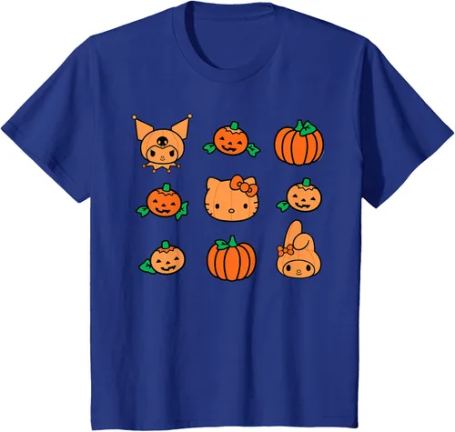 Miniatura 35 de Camiseta de Halloween Hello Kitty My Melody Kuromi Pumpkins