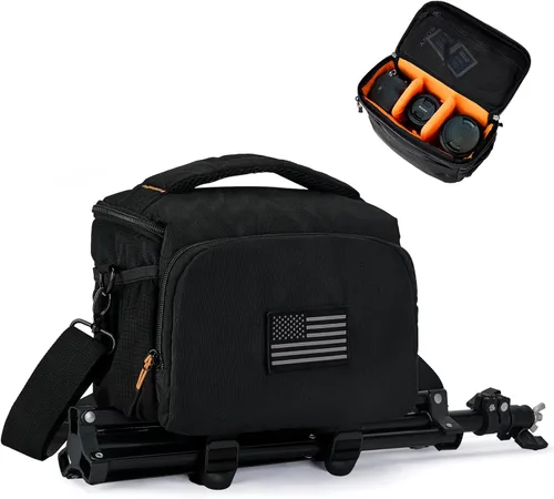 Vogano Funda protectora para cámara, bolsa de hombro para fotografía, compatible con Nikon, Canon, Sony DSL/SLR/Equipo sin espejo, impermeable, para
