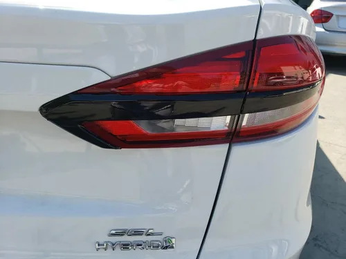 Miniatura 5 de SlickMod Revestimiento de vinilo opaco cromado para Ford Fusion 2019-2020 para moldura trasera de maletero (negro brillante)