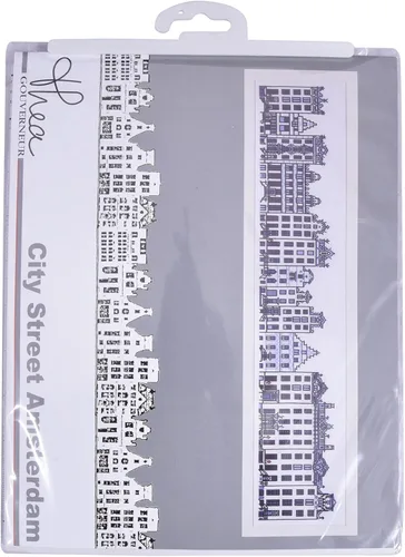Miniatura 5 de Thea Gouverneur - Kit de punto de cruz con cuentas - City Street Amsterdam - Aida - 16 unidades - Kits de bordado para adultos - Manualidades
