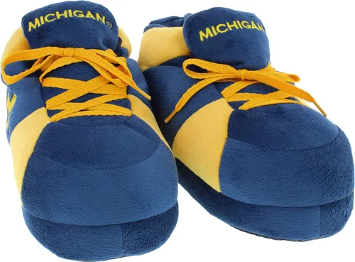 Miniatura 3 de Comfy Feet Everything Comfy CFNCAA01 - Pantuflas de deporte originales de Michigan Wolverines, talla XL, talla 10.5-12.5 de mujer 9.5-11.5