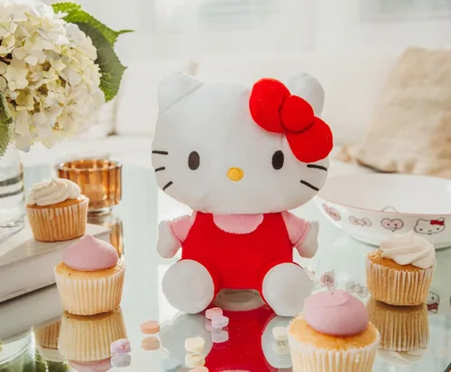 Miniatura 8 de Silver Buffalo Sanrio Hello Kitty en Pose de Sentarse Banco de Monedas de Peluche Suave