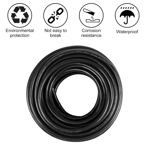 Miniatura 6 de Cable de calibre 18 de 5 conductores, cable eléctrico de 65,6 pies 18AWG, cable de cobre estañado trenzado de 18/5, cable de bajo voltaje