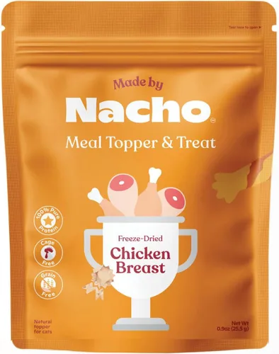 Made by Nacho Golosinas liofilizadas para gatos – Golosinas saludables y limitadas para gatos – Golosinas crujientes ricas en nutrientes con alto