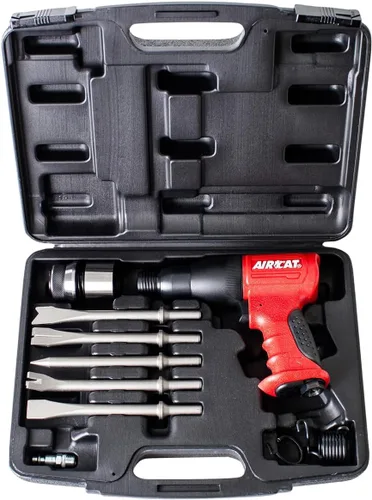 AIRCAT Herramientas neumáticas 5100-A: martillo neumático compuesto de vástago de 0.401 pulgadas 3,000 BPM - Kit
