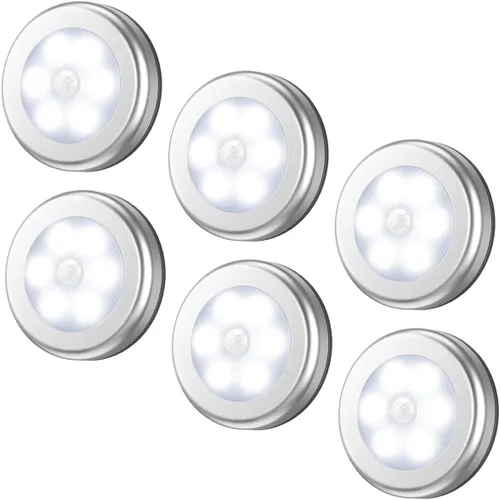 Miniatura 9 de AMIR Luz con Sensor de Movimiento Mejorada de 3.15" para Interiores, Inalámbrica con Batería, Luces LED Nocturnas Adhesivas para Armario, Escalera