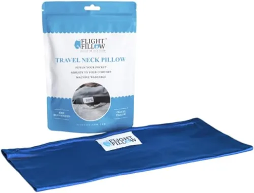 Miniatura 8 de Flight Fillow Almohada de cuello rellenable para viajes, almohada de avión para vuelos largos, almohada de viaje plegable para soporte de cuello