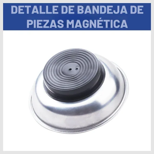 Miniatura 6 de HORUSDY Bandeja magnética 3 piezas Bandeja magnética redonda para piezas Bandeja magnética de 3 pulgadas, 4 pulgadas y 6 pulgadas