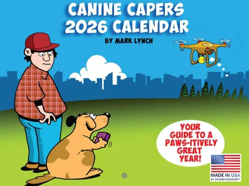 Miniatura 48 de Calendario de pared mensual 2025 Great Dane de 12 meses, fabricado en Estados Unidos