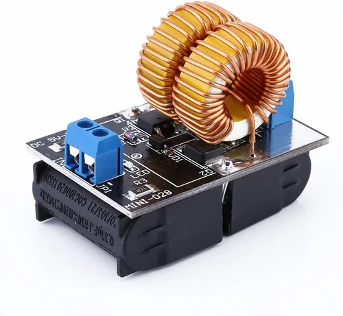 Miniatura 8 de TOPINCN ZVS Módulo de potencia de calentamiento por inducción de 120 W con bobina de calentador, 5 V-12 V ajustable para uso industrial, bricolaje