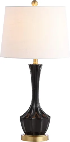 SAFAVIEH Lighting Collection Ronan - Lámpara de mesa moderna y contemporánea de 28 pulgadas para dormitorio, sala de estar, oficina, escritorio,