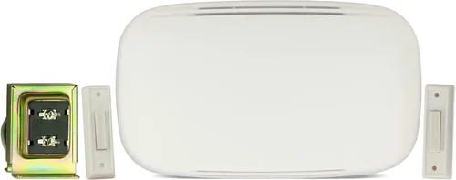 Miniatura 9 de Blue Buffalo Newhouse Hardware CHM1 Puerta Campana Chime, Blanco