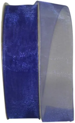 Miniatura 46 de Reliant Ribbon 25621-053-09C Cinta transparente de gasa, 1-1/2 pulgadas x 100 yardas, azul
