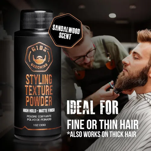 Miniatura 5 de GIBS Grooming - Polvo de textura de peinado para hombres y mujeres - Alta fijación - Acabado mate - Todo tipo de cabello - Textura, volumen, agarre
