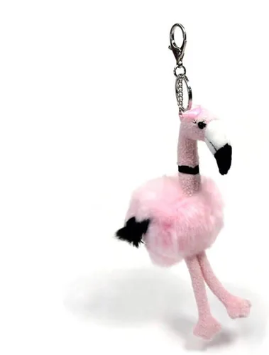 Miniatura 3 de GUND Llavero de peluche de flamenco de moda, rosa, 9 pulgadas