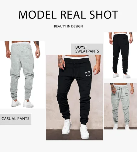 Miniatura 4 de Renaowin Pantalones deportivos para hombre, ligeros, ajustados, con cordón en la cintura, con bolsillos, para entrenamiento, correr, gimnasio, a