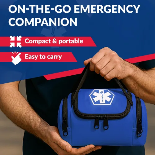 Miniatura 5 de Dixie EMS Dixigear Bolsa Vacía de Primer Respondedor II 10.5" x 5" x 8" - Azul