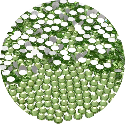 Miniatura 61 de NCB 288 diamantes de imitación de cristal redondos para arte de uñas, con parte trasera plana, para hacer accesorios de bricolaje, zapatos, ropa
