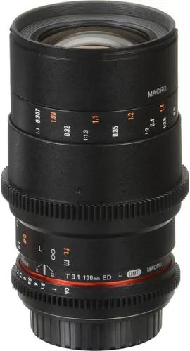 Miniatura 7 de Rokinon Cine DS 3.937 in T3.1 ED UMC Telefoto Macro Cine Lente de Marco Completo para Sony E Mount (FE) Cámaras de lente intercambiable