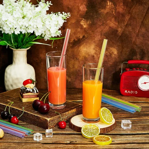 Miniatura 6 de Tessco for you 600 pajitas jumbo para batidos de 9.06 pulgadas a granel, 10 mm de diámetro, pajitas grandes de plástico desechables para té