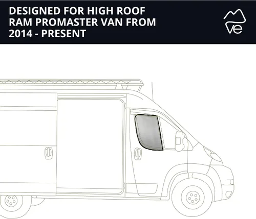 Miniatura 5 de VanEssential Rejillas Protectoras de Puertas Delanteras (Par) Diseñadas para Ram Promaster Van