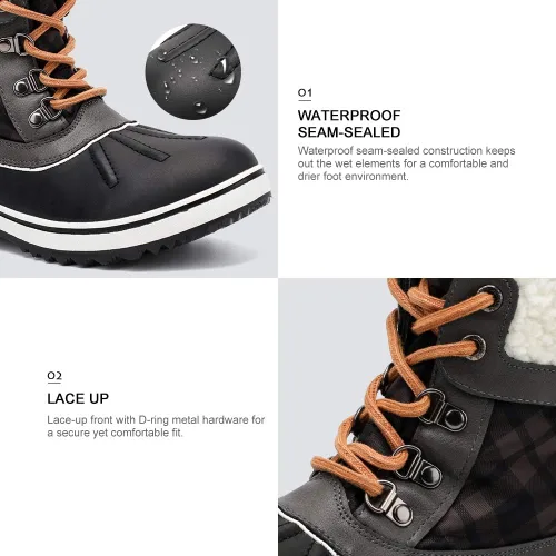 Miniatura 4 de Aleader - Botas de nieve impermeables para mujer