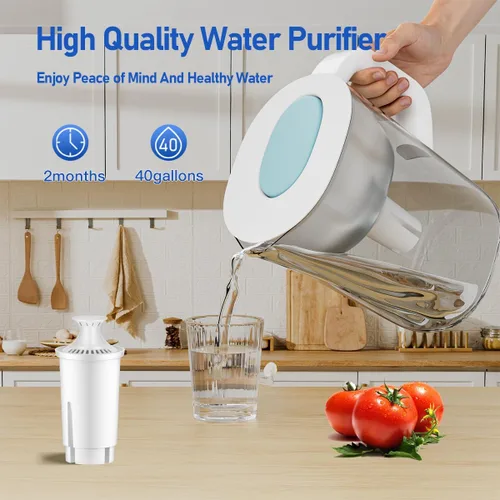 Miniatura 5 de Repuesto para filtro Brita, repuesto para jarras y dispensadores de agua Brita, Classic OB03, Mavea 107007, 35557, filtro de agua certificado NSF