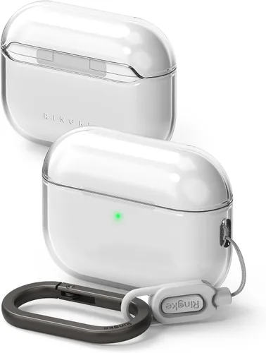 Ringke Funda Air para AirPods Pro 3 [0.05 pulgadas de grosor] sin funda, ligera, delgada, linda funda con mosquetón para mujeres, hombres,