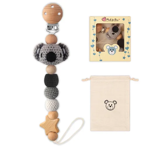 Miniatura 8 de Clip para chupete, lindo clip para chupete de animales para niños y niñas, la mayoría de los chupetes, mordedores de bebé, baby shower y artículos