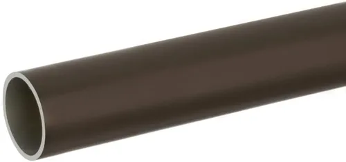 Medidor redondo de 8 pies de largo para armario, barra de 14 tubos para colgar ropa, 96 pulgadas de longitud (negro mate)