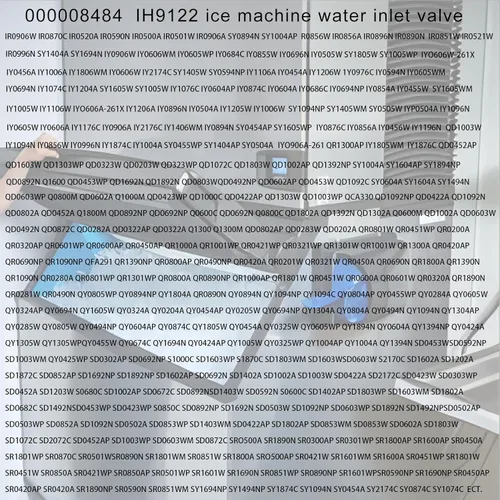 Miniatura 4 de 000008484 00009122 33129030 IH9122 Máquina de hielo Ensamblaje de válvula de entrada de agua (OEM) 220V/240V 50Hz/60Hz 6W para piezas de máquina