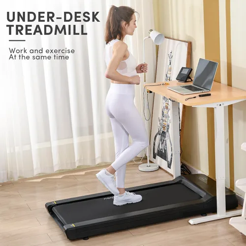 Miniatura 4 de LifeSpan Fitness Caminadora para debajo del escritorio, ultra silenciosa, para oficina en casa, 0.4 a 6 mph, capacidad de 400 libras Negro