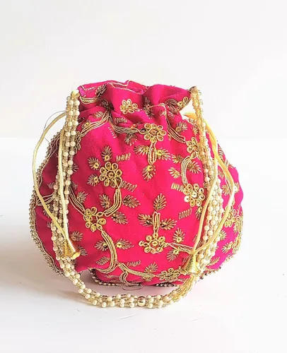 Miniatura 8 de PANACHE MERCHANT - Bolsa decorativa para mujer, bolsa Batwa con mango de perlas, bolso de mano para mujer