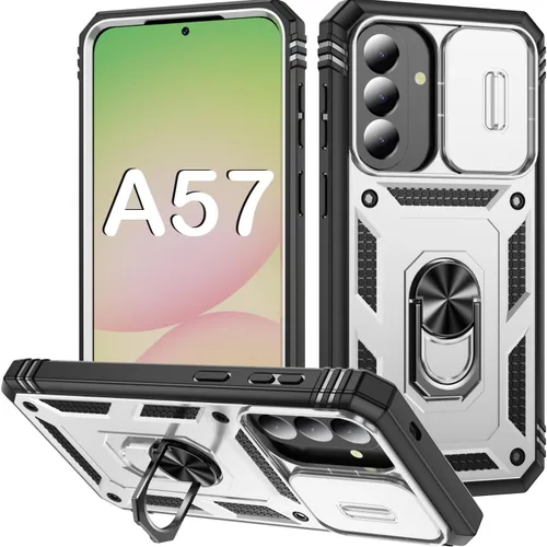 Miniatura 49 de PASNEW Funda para Samsung Galaxy A54, Soporte Metálico y Cubierta Deslizante para Cámara, Militar Multicapa Resistente de Cuerpo Completo a Prueba