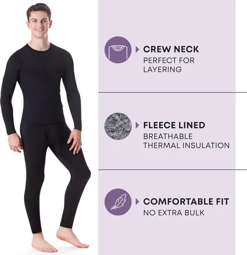 Miniatura 2 de Rocky - Conjunto de dos piezas de ropa interior térmica para hombre, 3XL