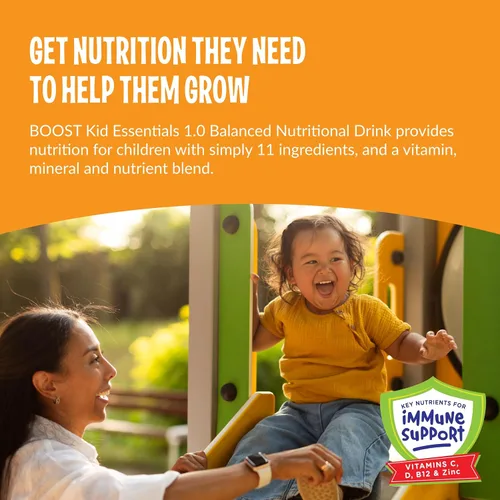 Miniatura 3 de BOOST Kid Essentials - Bebida nutricional equilibrada para niños, 1.0 kcal, 8 onzas líquidas (paquete de 24)