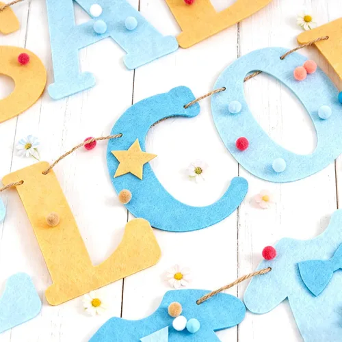 Miniatura 5 de Paper Jazz Decoraciones para baby shower con texto en inglés "It's A Boy" para telón de fondo, diseño de texto en inglés "It's A Boy