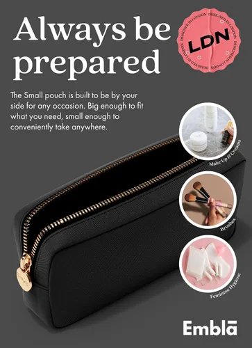 Miniatura 4 de Bolsa de Maquillaje de Viaje Embla, Bolsa de Aseo de Viaje, Negro, Chico, Small / 3
