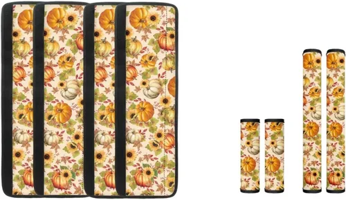 Miniatura 15 de DISNIMO Fundas para manija de puerta de refrigerador con calabaza otoñal, 8 piezas Kithchen para nevera, microondas, horno, lavavajillas, protector