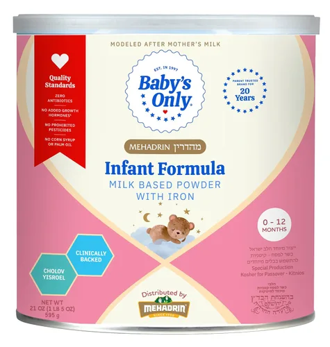 Baby's Only Baby Formula - Fórmula infantil de nutrición completa, polvo a base de leche con hierro, vitamina E, vitamina D, fórmula infantil fácil