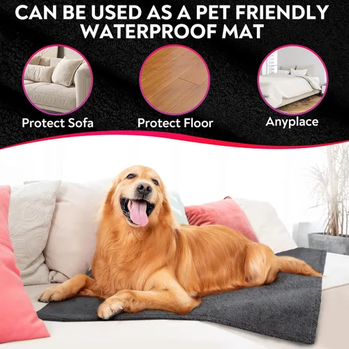 Miniatura 4 de VIBEY Toalla/manta sexual lavable, impermeable y a prueba de manchas, protector de colchón, almohadilla de cama para incontinencia y alfombra
