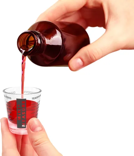 Miniatura 6 de Kolder Medida Mini de Vidrio Pesado, 20 Mediciones Incrementales Vaso de Chupito Medidor Multiusos para Líquido y Seco, Negro, Juego de 2
