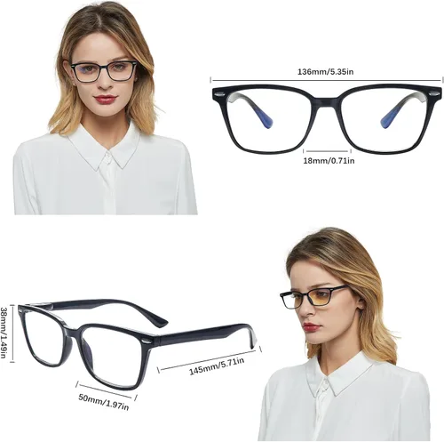 Miniatura 2 de Progressive - Lentes de lectura multienfoque para mujeres y hombres, con bloqueo de luz azul, lentes multifocales para lectura de computadora
