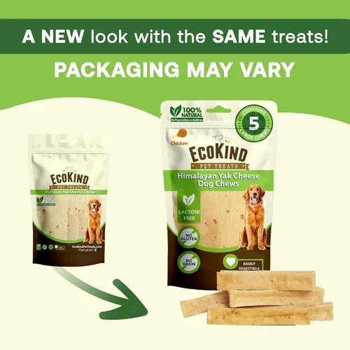 Miniatura 3 de EcoKind Masticables Premium de Queso de Yak Dorado del Himalaya para Perros, Golosinas para Perros de Raza Grande, Totalmente Natural, Masticable
