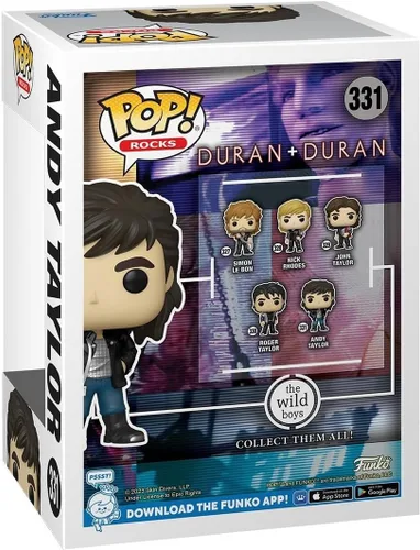 Miniatura 3 de Funko Pop! Rocks: Duran Duran - Wild Boys Andy Taylor - Figura de vinilo coleccionable - Idea de regalo - Producto oficial - para niños y adultos
