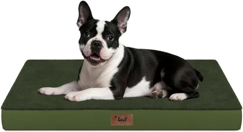 Miniatura 124 de Cama ortopédica de felpa para perros y cachorros medianos, camas impermeables para perros de 30 x 20 pulgadas con funda extraíble lavable, tapete