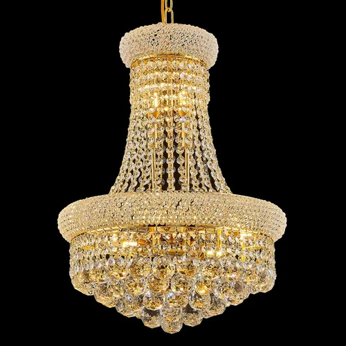 Miniatura 11 de Candelabros rectangulares de cristal para comedor, 10 luces de altura ajustable, lámpara de techo ovalada de cristal para isla de cocina, acabado