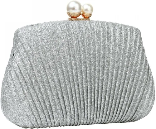 Miniatura 10 de YYW Bolsos de mano para mujer, elegante bolso de mano de noche con perlas para mujer, boda, cóctel, fiesta, bolso de mano