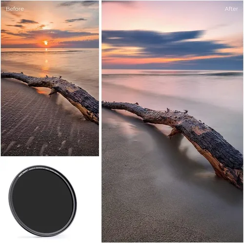 Miniatura 3 de K&F CONCEPT Filtro magnético de lente ND64 de 3.228 in (filtro de densidad neutra fija de 6 paradas), anillo básico magnético + tapa de filtro