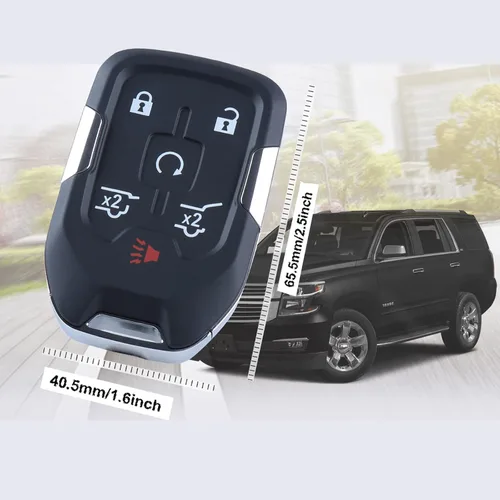 Miniatura 4 de Reemplazo autoprogramable para llavero inteligente de proximidad para Chevy Suburban Tahoe GMC Yukon 2015, 2016, 2017, 2018, 2019, 2020, Chevy